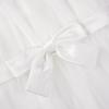 imageUhnice Flower Girl Bow Dress Sleeveless Tulle Gown with Pearl Beading for Wedding Birthday PartyWhite