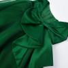 imageUhnice Flower Girl Dress ALine Tulle Tutu for Wedding Birthday Party with BowKnotDark Green 2