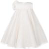 imageUhnice Flower Girl Dress ALine Tulle Tutu for Wedding Birthday Party with BowKnotWhite 2