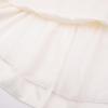 imageUhnice Flower Girl Pearl Dress Flutter Sleeve VBack Satin Dress with Bowknot for Wedding Birthday PartyIvory