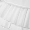imageUhnice Flower Girl Pearl Dress Flutter Sleeve VBack Satin Dress with Bowknot for Wedding Birthday PartyWhite