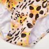 imageUhnice Girls One Piece Swimsuit Toddler Leopard Bathing Suit Ruffle SwimwearYellow
