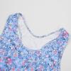 imageUhnice Girls Swimsuit Two Piece Tankini Swimwear with BoyshortBlue Floral