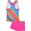 imageUhnice Girls Swimsuit Two Piece Tankini Swimwear with BoyshortColorful