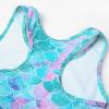 imageUhnice Girls Swimsuit Two Piece Tankini Swimwear with BoyshortMermaid Blue 2