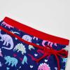 imageUhnice Girls Swimsuit Two Piece Tankini Swimwear with BoyshortNavy Blue Dinosaur