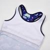 imageUhnice Girls Swimsuit Two Piece Tankini Swimwear with BoyshortNavy Blue Dinosaur