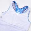 imageUhnice Girls Swimsuit Two Piece Tankini Swimwear with BoyshortShiny Blue  Purple