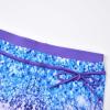 imageUhnice Girls Swimsuit Two Piece Tankini Swimwear with BoyshortShiny Blue  Purple