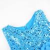 imageUhnice Little Girls Sequin Sleeveless Mesh Rainbow Dress for Wedding PartyBlue
