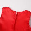 imageUhnice Little Girls Sequin Sleeveless Mesh Rainbow Dress for Wedding PartyRed