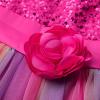 imageUhnice Little Girls Sequin Sleeveless Mesh Rainbow Dress for Wedding PartyRose