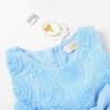 imageUhnice Little Girls Sleeveless Tulle 3D Flower Rainbow Dress for Wedding PartyBlue