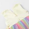 imageUhnice Little Girls Sleeveless Tulle 3D Flower Rainbow Dress for Wedding PartyYellow