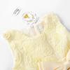 imageUhnice Little Girls Sleeveless Tulle 3D Flower Rainbow Dress for Wedding PartyYellow