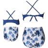 imageUhnice Mother Daughter Swimwear Family Matching Girls Swimsuit Women Bikini SetBlueTrees