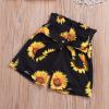 imageUhnice Toddler Baby Girls Summer Clothing Set Sleeveless Ruffle Top Sunflower Shorts