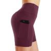 imageUhnice Women Yoga Shorts High Waist Biker Running Workout Shorts with Pockets