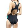 imageUhnice Womens One Piece Swimsuits Racing Training Sports Athletic SwimwearBlackBlue