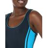 imageUhnice Womens One Piece Swimsuits Racing Training Sports Athletic SwimwearBlackBlue