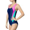 imageUhnice Womens One Piece Swimsuits Racing Training Sports Athletic SwimwearBlackPink