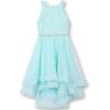 imageSpeechless Girls 716 Tween Maxi Dress with Wide Ribbon Hem for Formal Dance Or PartyNew Mint