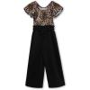 imageSpeechless Girls Cheetah JumpsuitBlack Cheetah