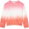 imageSpeechless Girls Crewneck Tie Dye Pullover SweatshirtPinkCoral