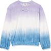 imageSpeechless Girls Crewneck Tie Dye Pullover SweatshirtPurpleBlue