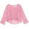 imageSpeechless Girls Embroidery Mesh Long Sleeve TopBlush