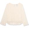 imageSpeechless Girls Embroidery Mesh Long Sleeve TopIvory