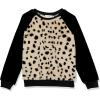 imageSpeechless Girls Faux Fur Cheetah SweatshirtBlackCheetah