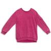 imageSpeechless Girls Long Sleeve French Terry Sweatshirt TunicFuchsia