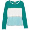 imageSpeechless Girls Long Sleeve Knit Rib TopGreenTealOffwhite