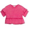 imageSpeechless Girls Loose Babydoll Peplum TopFuchsia