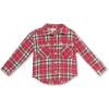 imageSpeechless Girls Plaid Button Down Flannel ShirtFuchsia Plaid