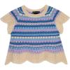 imageSpeechless Girls Short Sleeve Crochet TopPeriwinkleLavender