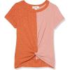 imageSpeechless Girls Short Sleeve Knot Front TShirtTerracottaRose