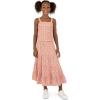 imageSpeechless Girls Sleeveless Pleated Top and Maxi Tiered Skirt SetCoral
