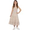 imageSpeechless Girls Sleeveless Pleated Top and Maxi Tiered Skirt SetIvoryTan