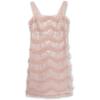 imageSpeechless Girls Sleeveless Square Neck Textured Ruffle Sequin Mini DressBlush