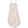 imageSpeechless Girls Sleeveless Stripe Jumpsuit Pink Small