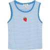 imageSpeechless Girls Sleeveless Striped Embroidered Tank TopBlue Stripe