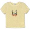 imageSpeechless Girls Smocked Graphic Tee TopYellow
