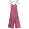 imageSpeechless Girls Solid Twill JumpsuitDark Rose