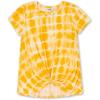 imageSpeechless Girls Twist Front Short Sleeve TeeGoldYellow Tie Dye