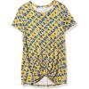 imageSpeechless Girls Twist Front Short Sleeve TeeMustardNavy