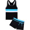 imageUhnice Girls Swimsuit Two Piece Tankini Swimwear with BoyshortBlack