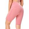 imageUhnice High Waist Yoga Shorts Tummy Control Booty Shorts Workout Pants Athletic Activewear