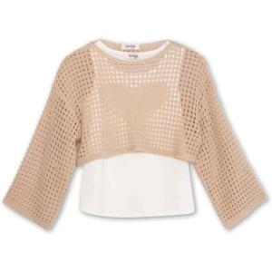 imageSpeechless Girls 2 Piece Crochet Top and TankTan